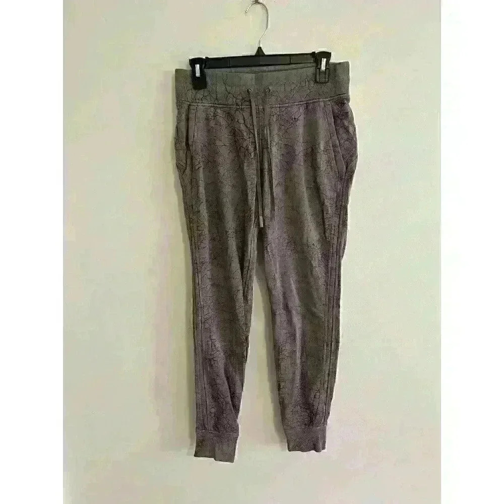 Lululemon Warm Down 7/8 Length Jogger Sweatpant Women's Size 8 Brown Pockets - Picture 3 of 7